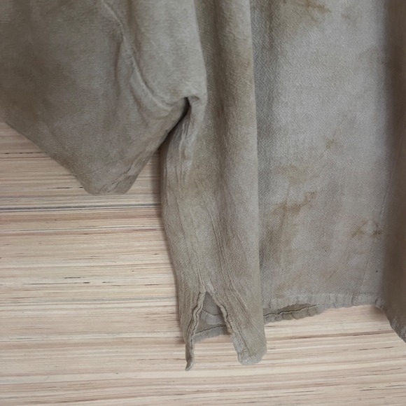 Oh My Gauze! boxy short sleeve top size 1 cotton ombre tan oversized minimalist‎ - Picture 3 of 8